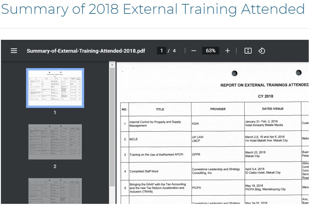 2018 EXTERNAL